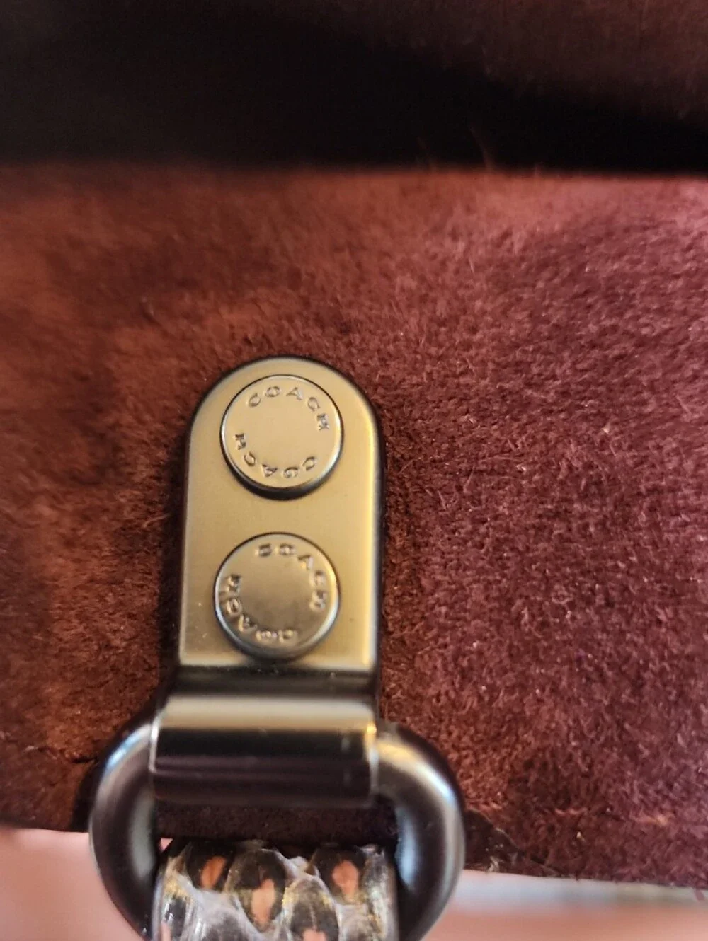 Coach 1941 Rogue 25  In Melon. Pebbled Leather with Genuine Snakeskin Handles.